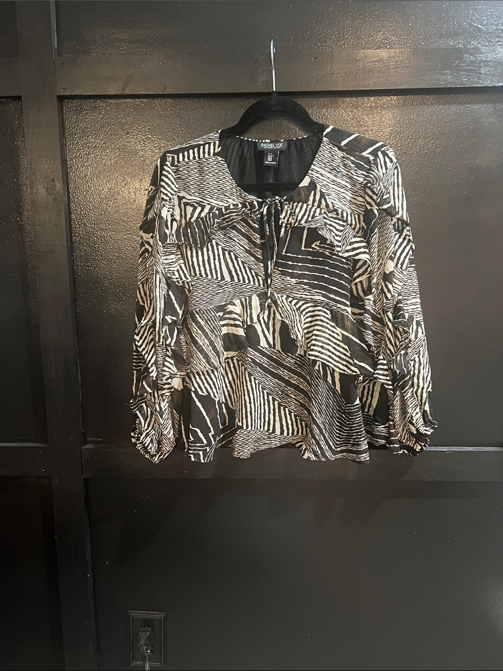 Rachel Zoe Black and White Blouse